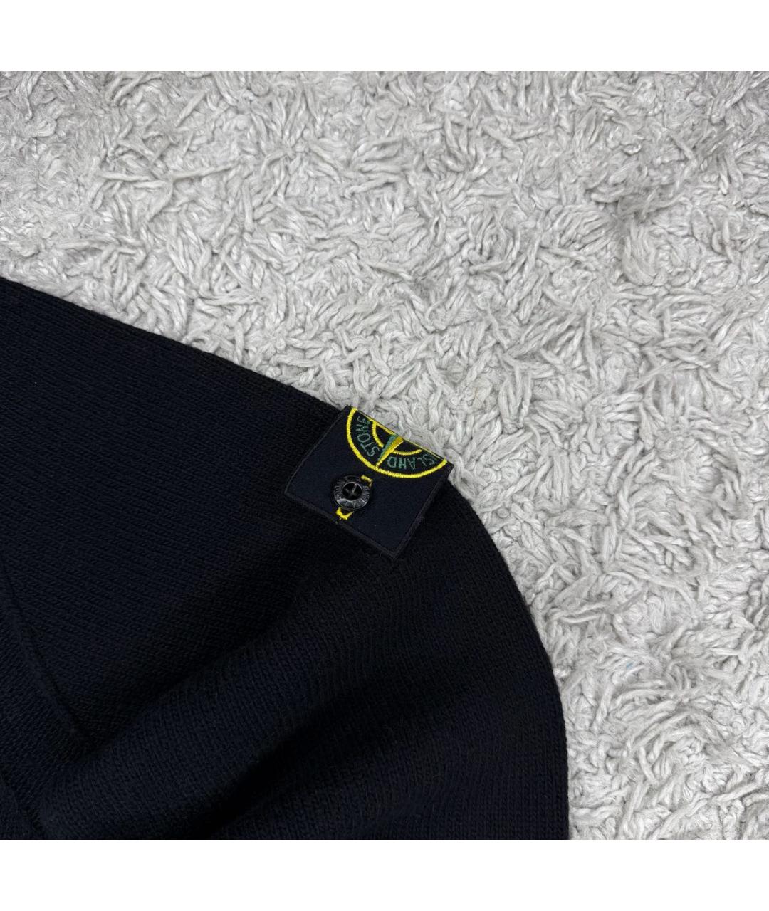 STONE ISLAND Черный шерстяной джемпер / свитер, фото 2
