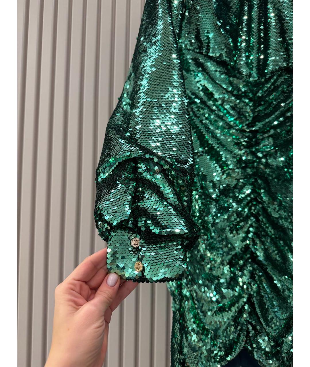 PHILIPP PLEIN Зеленые полиэстеровое вечернее платье, фото 5