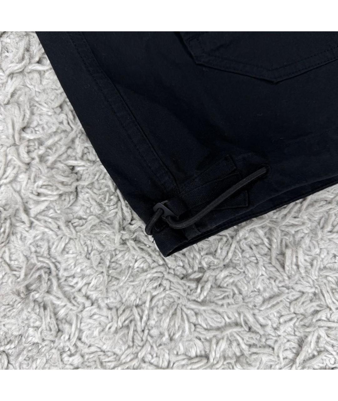 STONE ISLAND Черная хлопковая куртка, фото 6