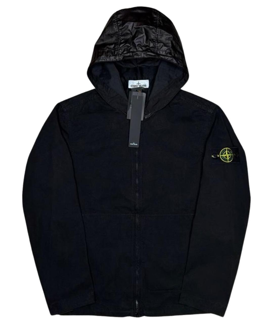 STONE ISLAND Черная хлопковая куртка, фото 1