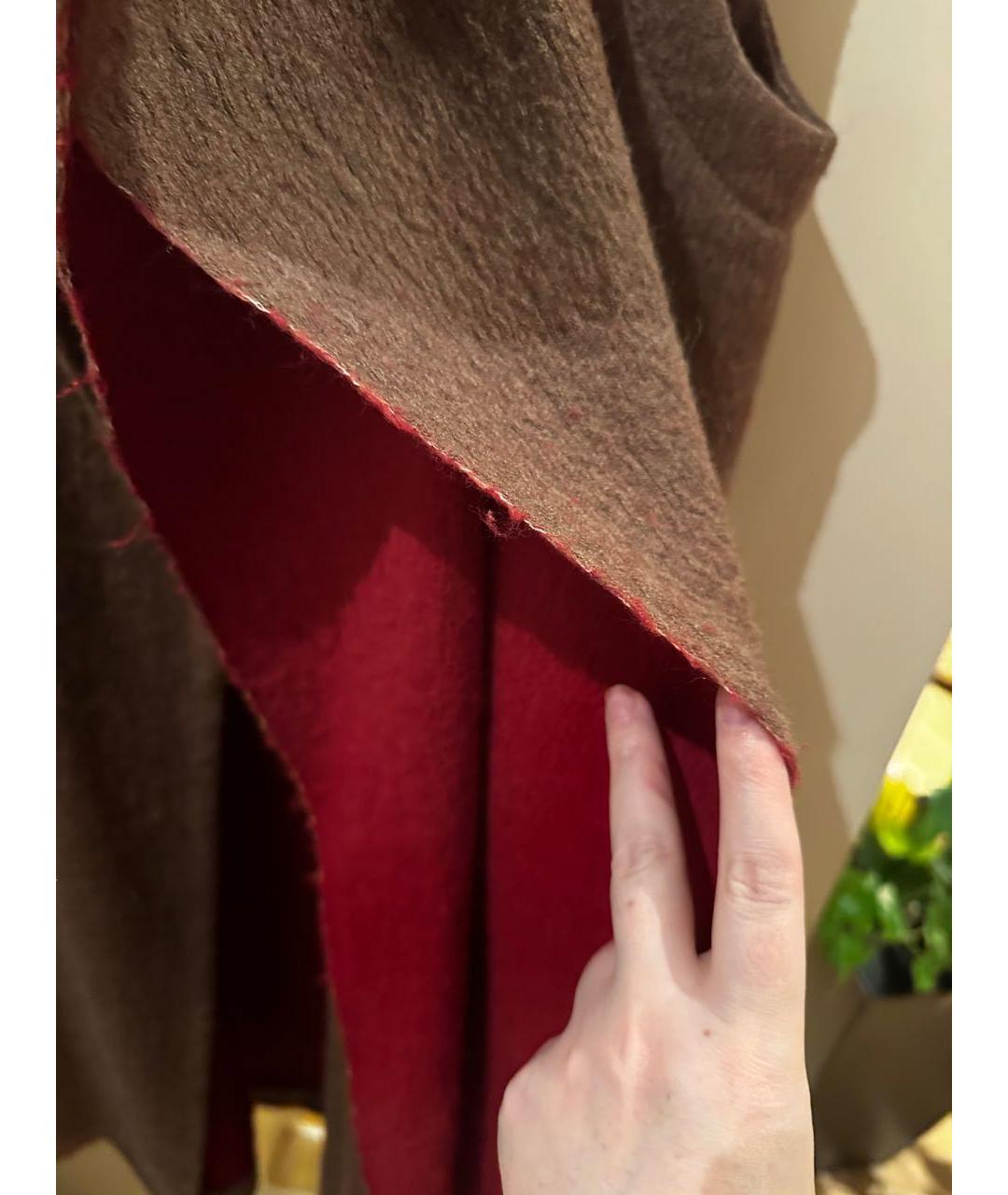 UMA WANG Коричневая шерстяная жилетка, фото 3
