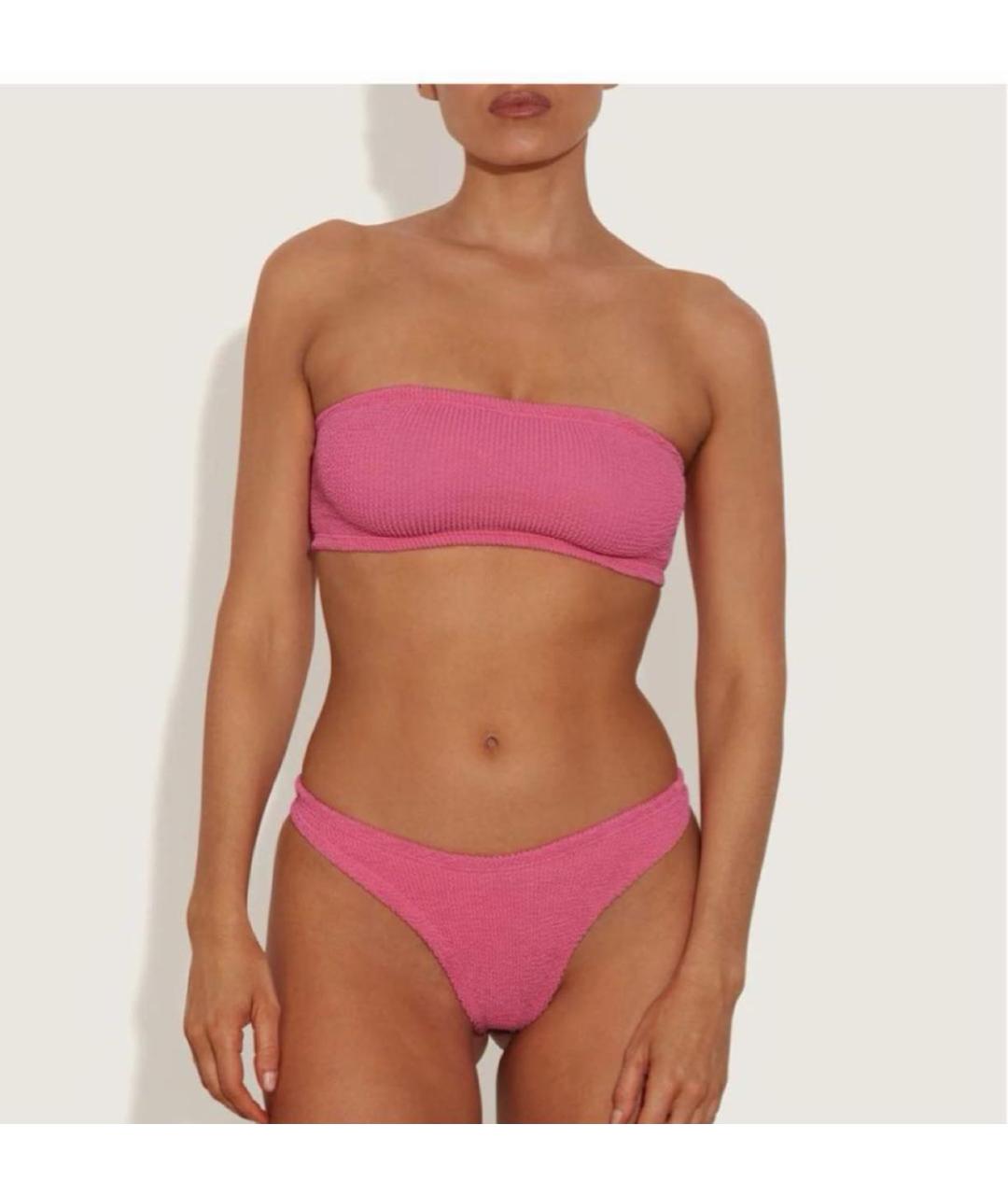 HUNZA G Розовый купальник, фото 3