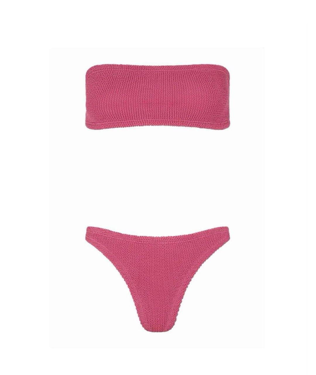 HUNZA G Розовый купальник, фото 4