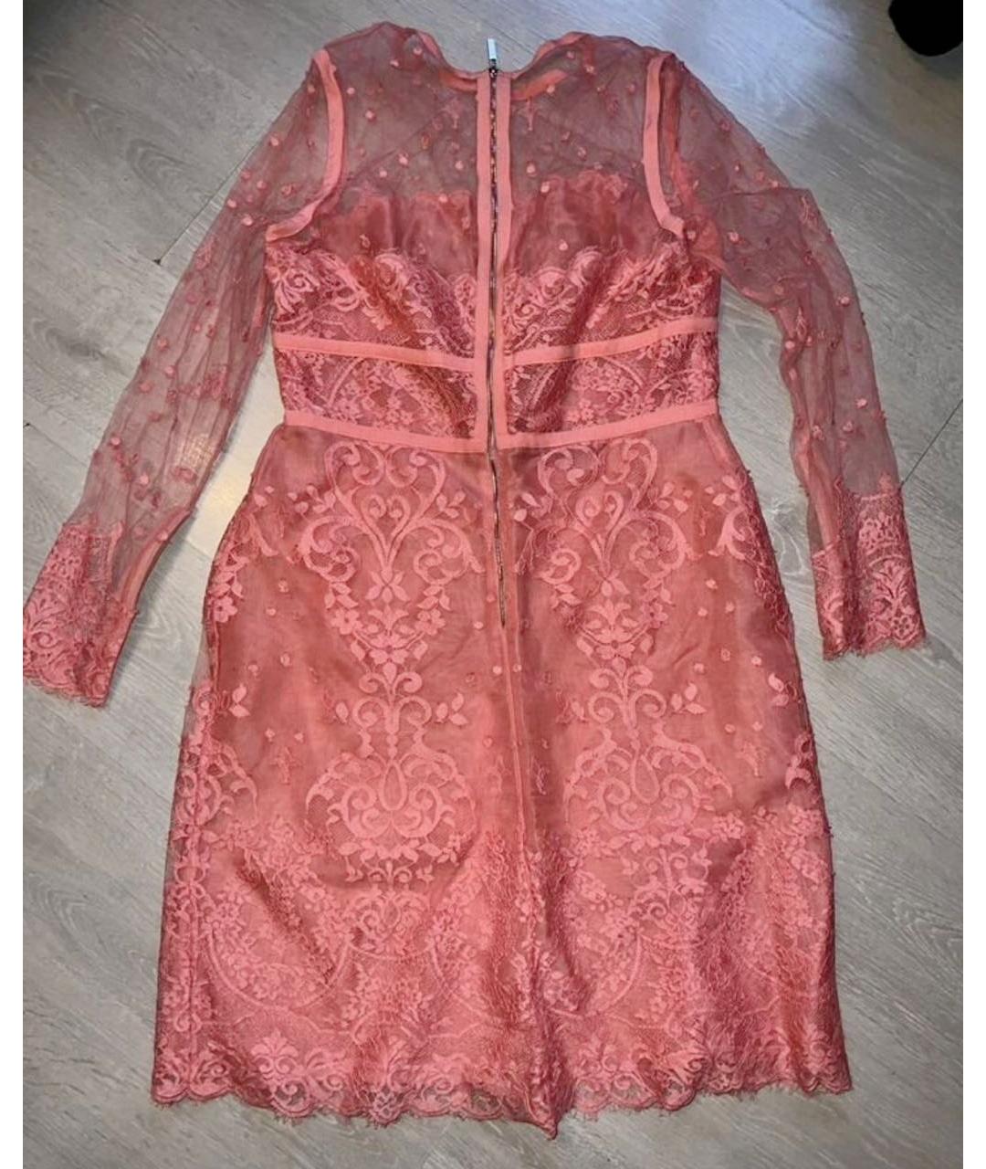 ELIE SAAB Коралловое кружевное вечернее платье, фото 2