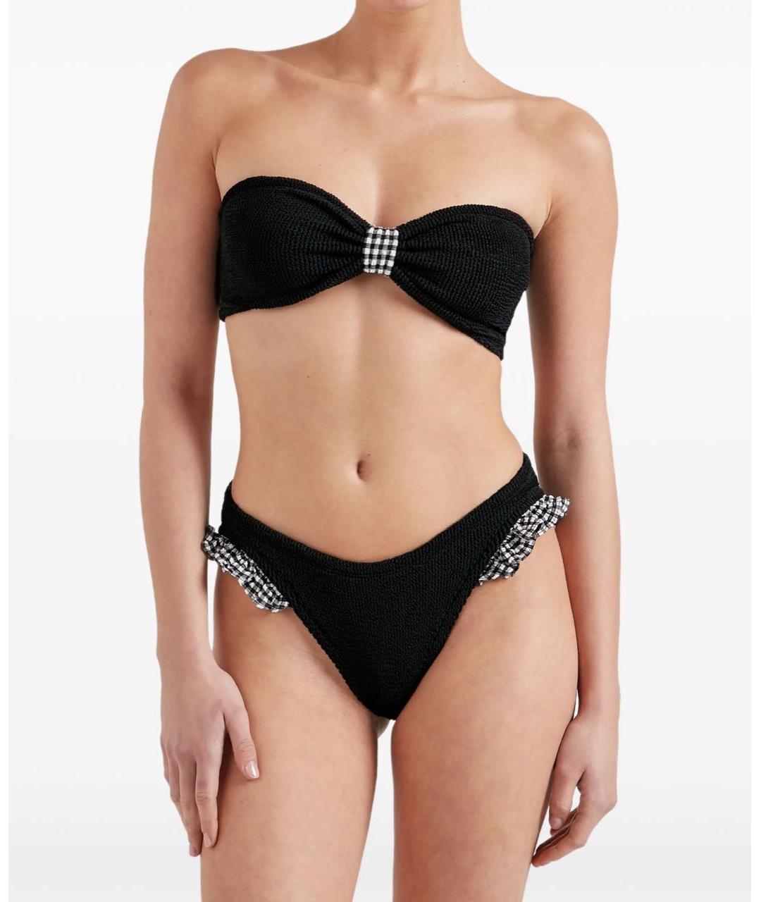 HUNZA G Черный купальник, фото 2