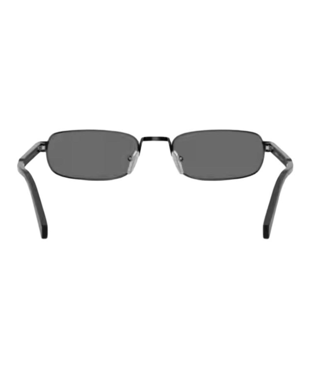 PRADA Черные металлические солнцезащитные очки, фото 4