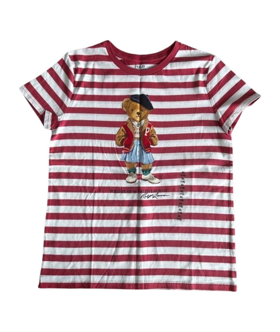 POLO RALPH LAUREN Красный хлопковый детская футболка / топ, фото 1