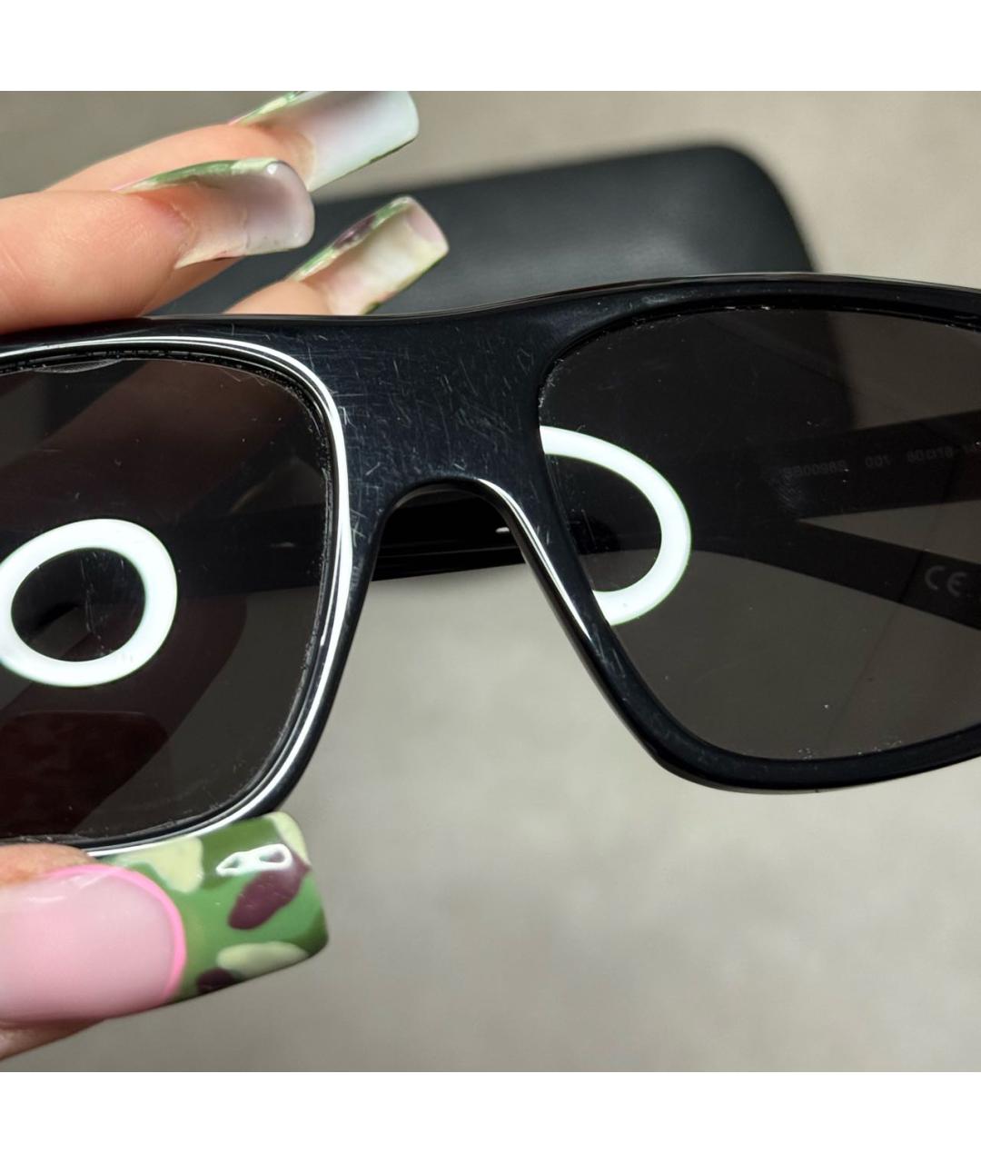 BALENCIAGA Черные пластиковые солнцезащитные очки, фото 5