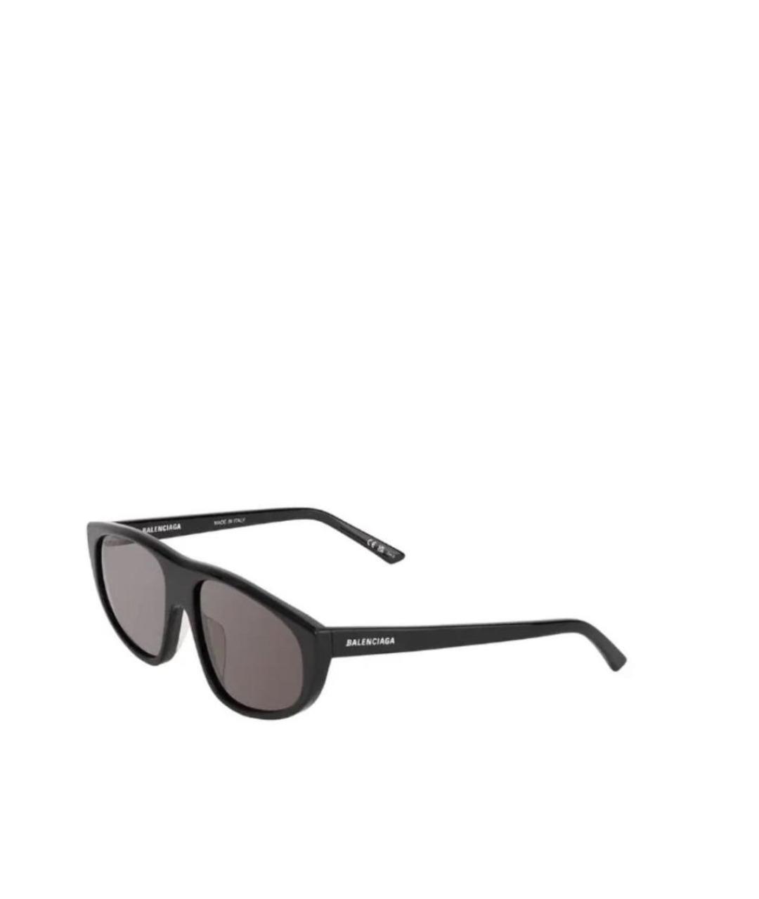 BALENCIAGA Черные пластиковые солнцезащитные очки, фото 1