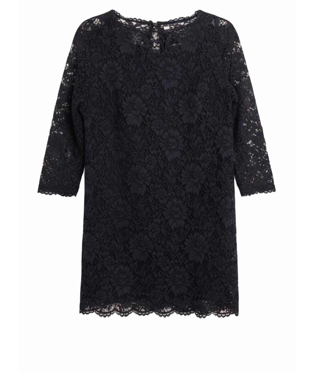 VALENTINO Черное кружевное коктейльное платье, фото 1