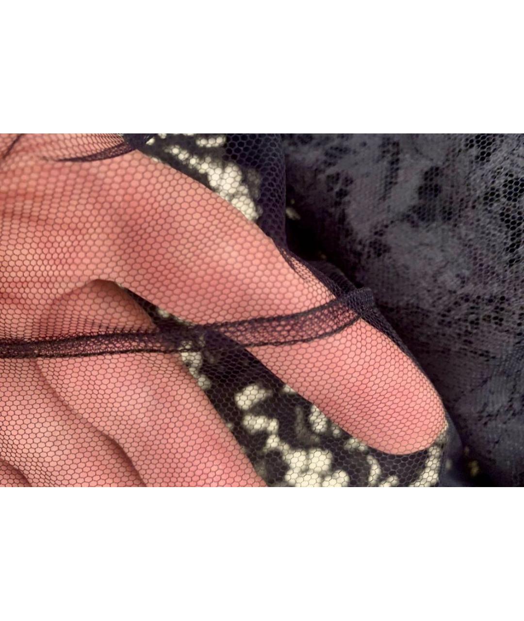 VALENTINO Черное кружевное коктейльное платье, фото 5