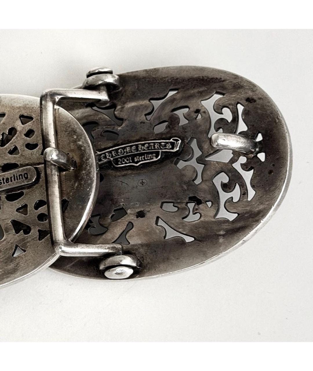 CHROME HEARTS Коричневый кожаный ремень, фото 5