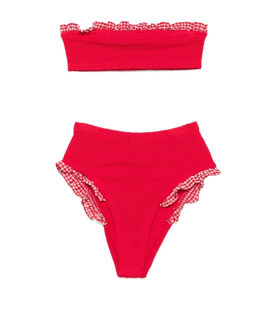 HUNZA G Красный купальник, фото 2