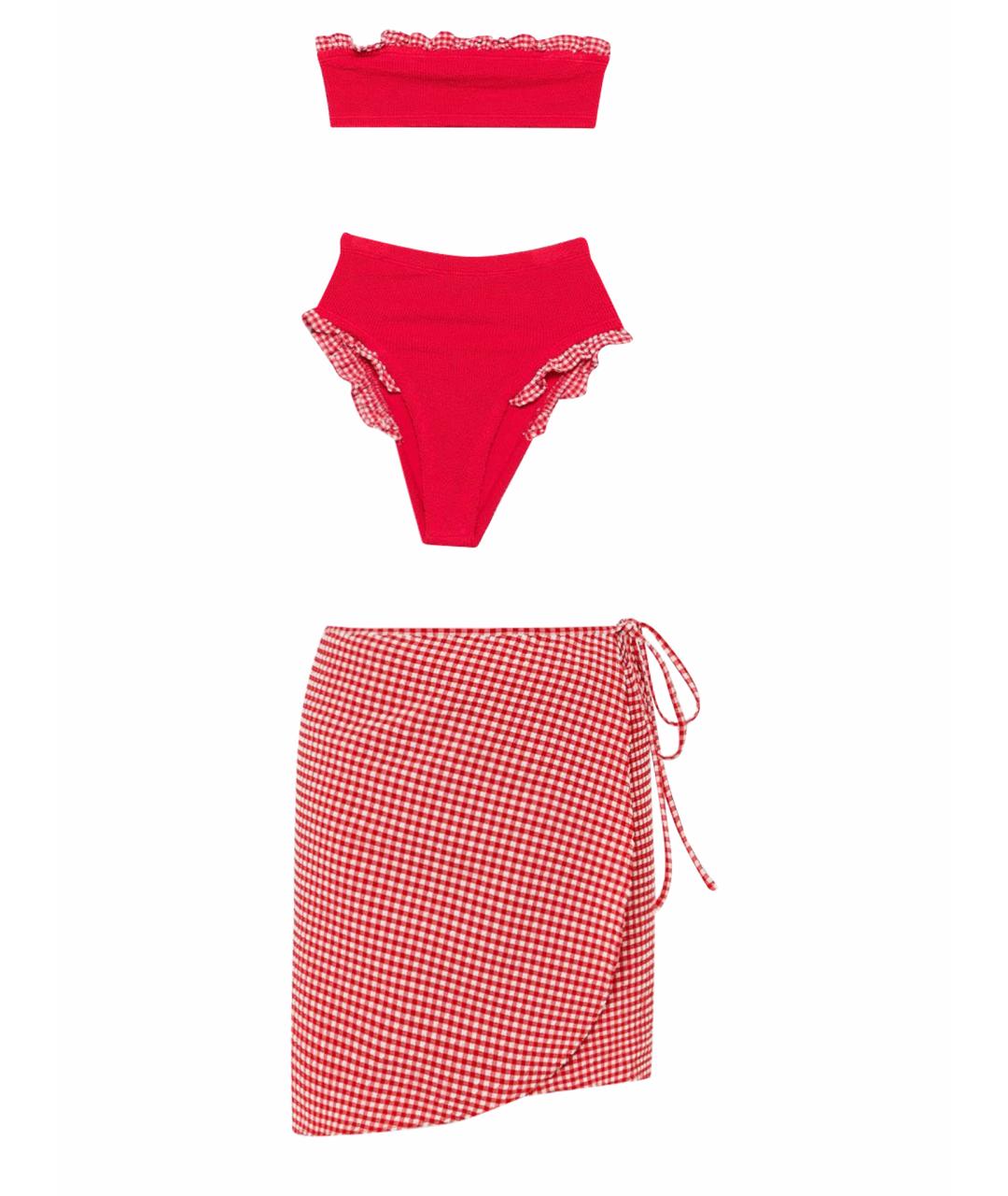 HUNZA G Красный купальник, фото 1