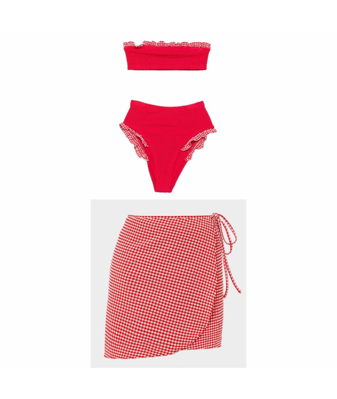 HUNZA G Красный купальник, фото 9