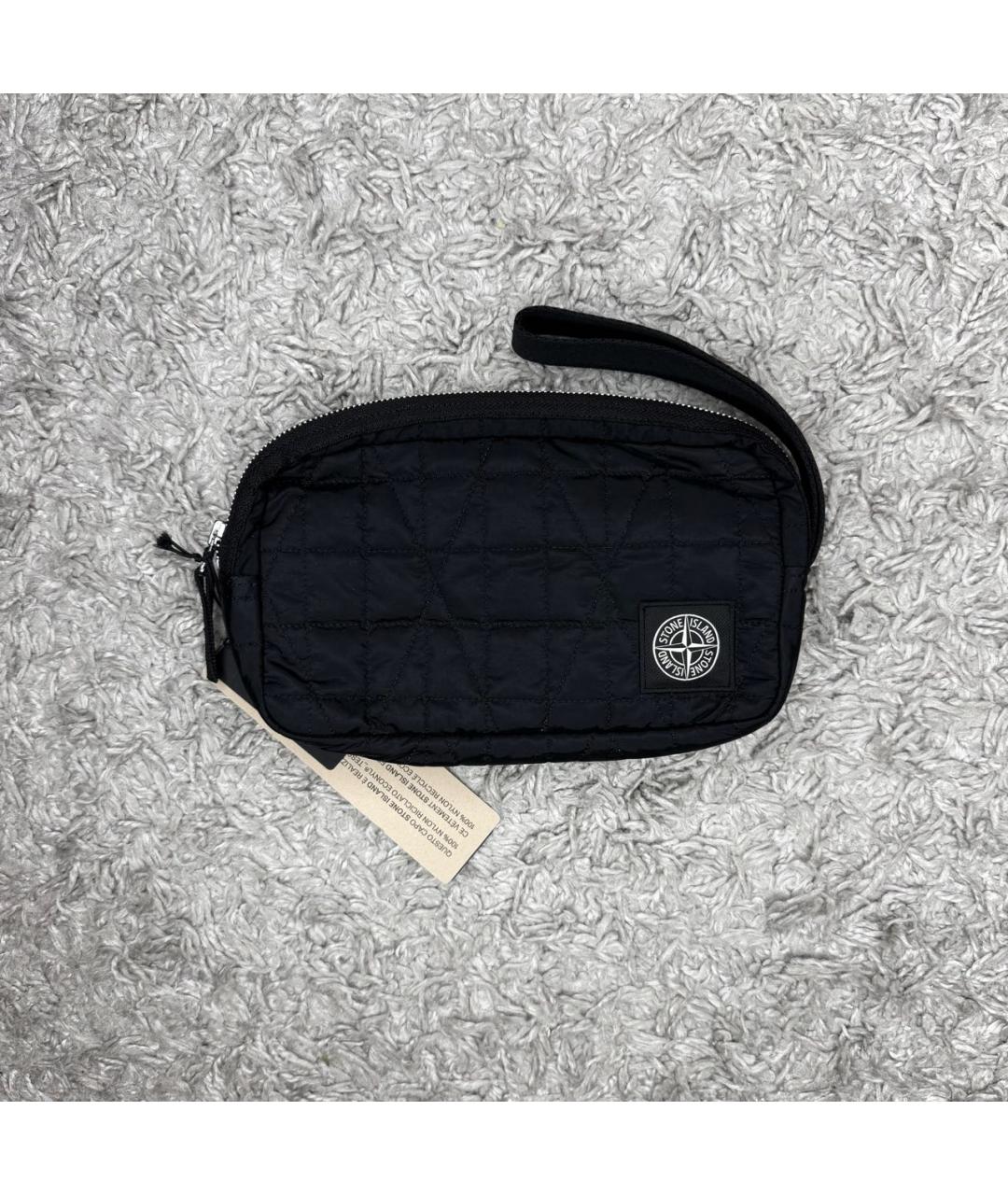 STONE ISLAND Черная барсетка, фото 6