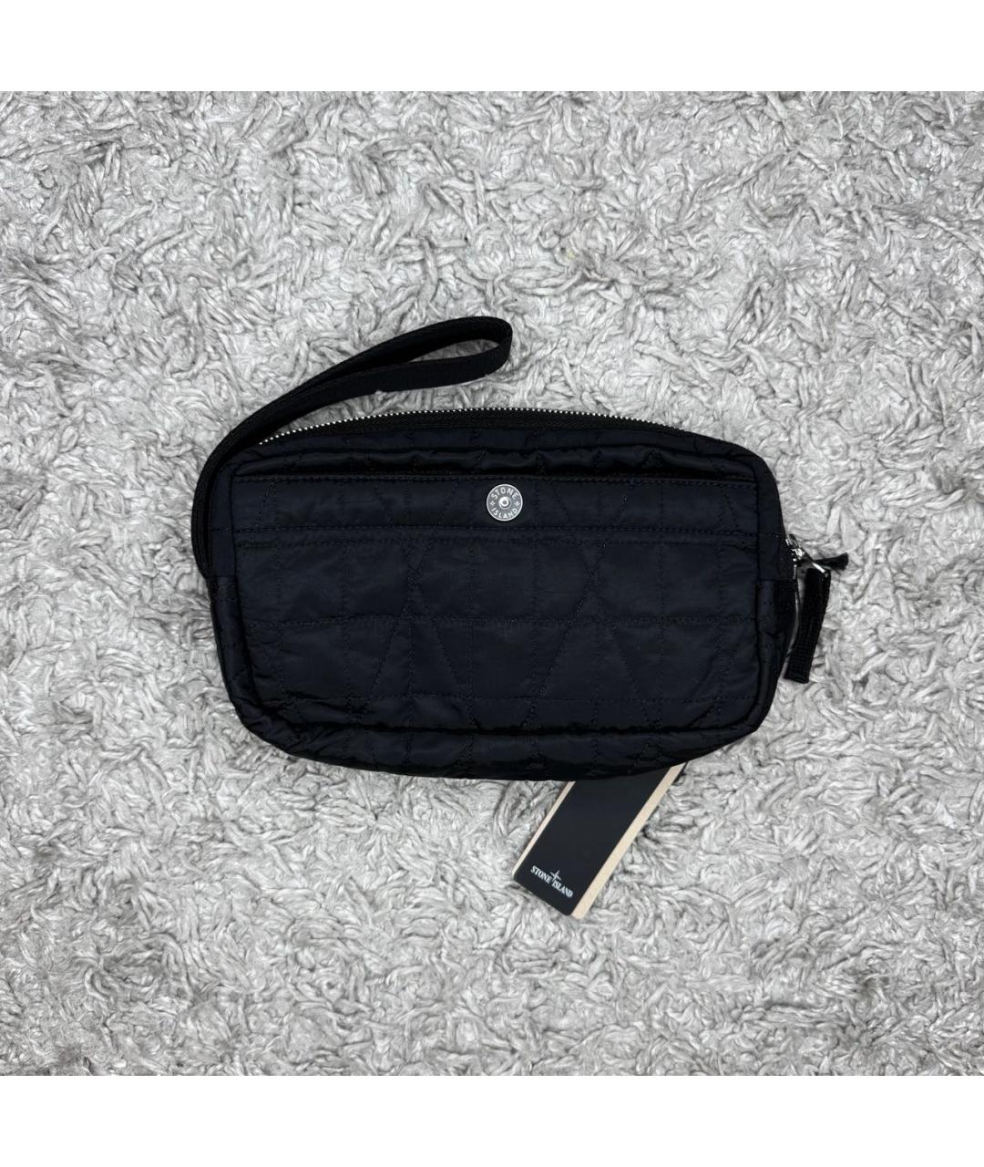 STONE ISLAND Черная барсетка, фото 2