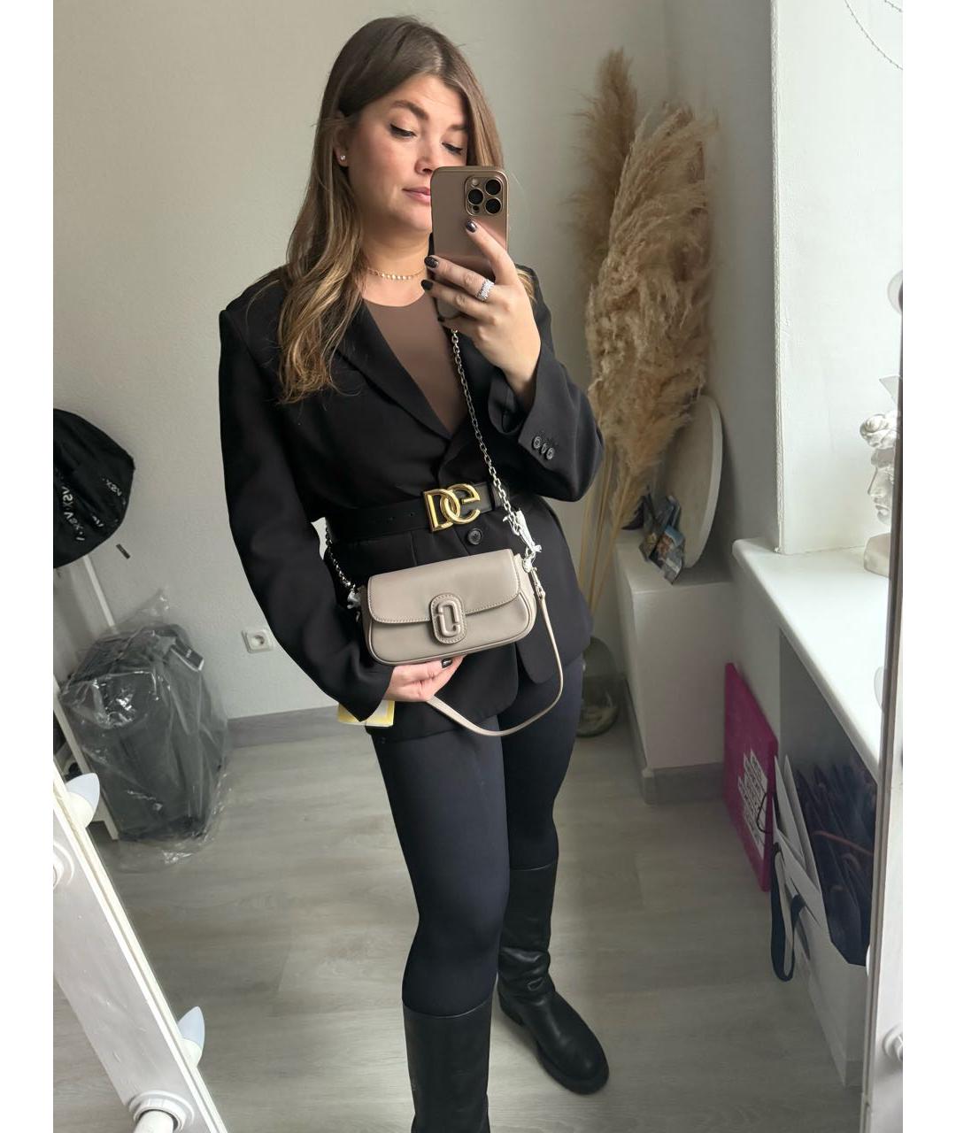 MARC JACOBS Бежевая кожаная сумка через плечо, фото 6