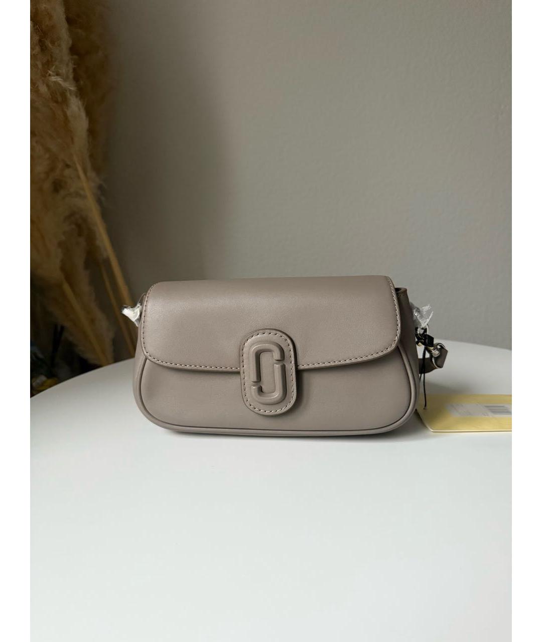 MARC JACOBS Бежевая кожаная сумка через плечо, фото 9