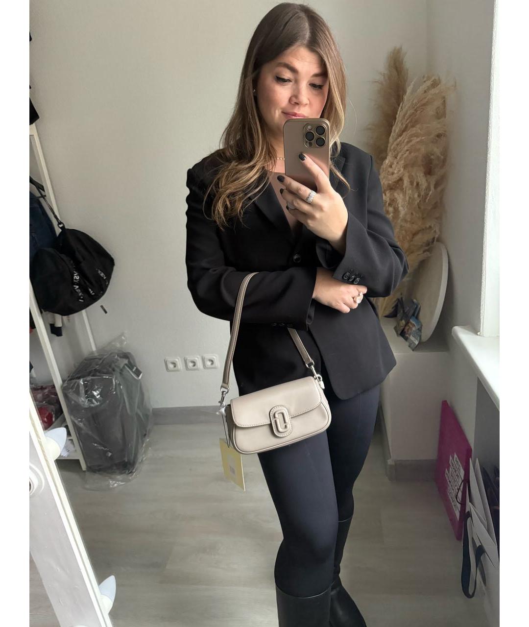 MARC JACOBS Бежевая кожаная сумка через плечо, фото 7