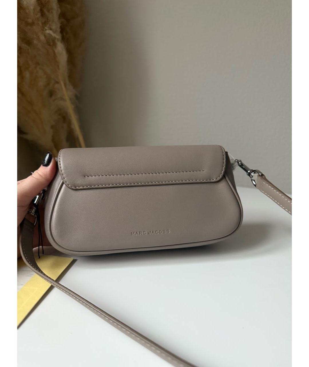 MARC JACOBS Бежевая кожаная сумка через плечо, фото 3