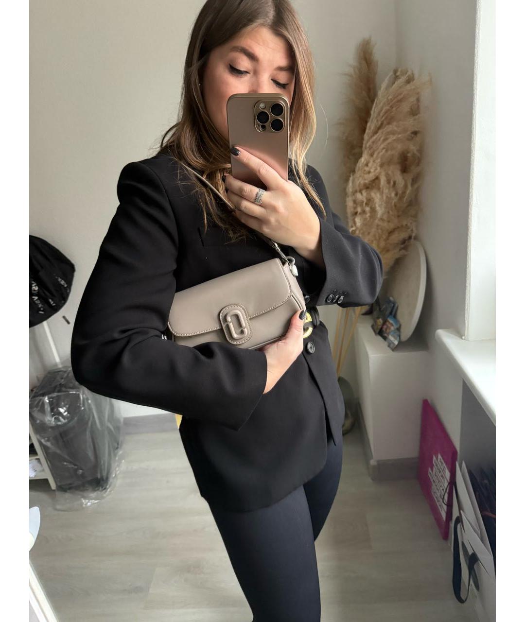 MARC JACOBS Бежевая кожаная сумка через плечо, фото 8