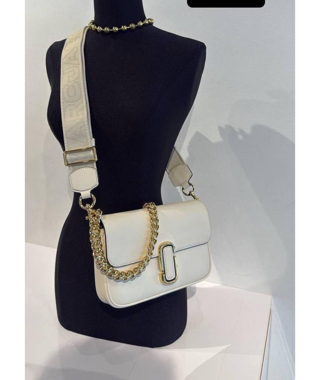 MARC JACOBS Бежевая кожаная сумка через плечо, фото 7