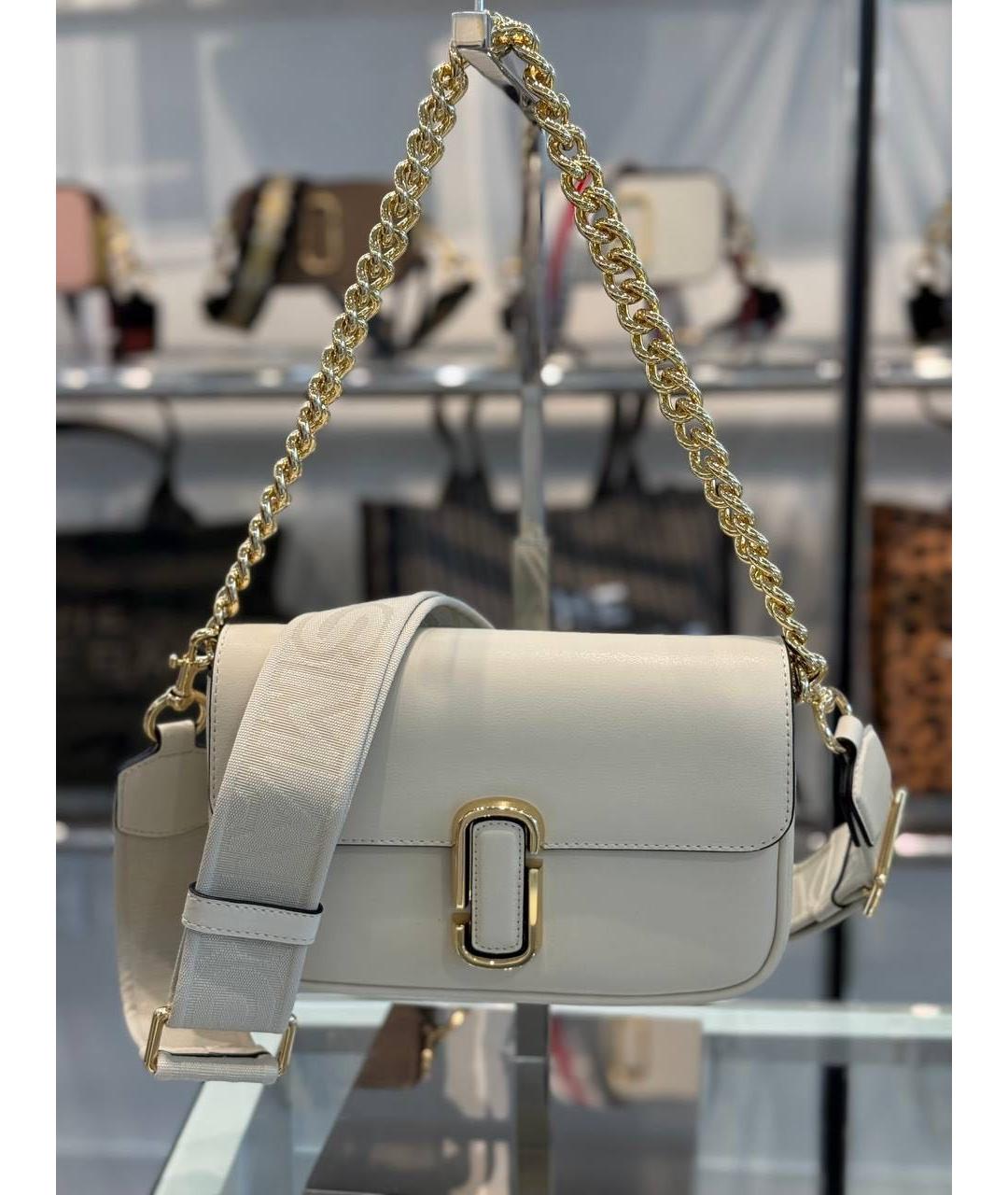 MARC JACOBS Бежевая кожаная сумка через плечо, фото 1