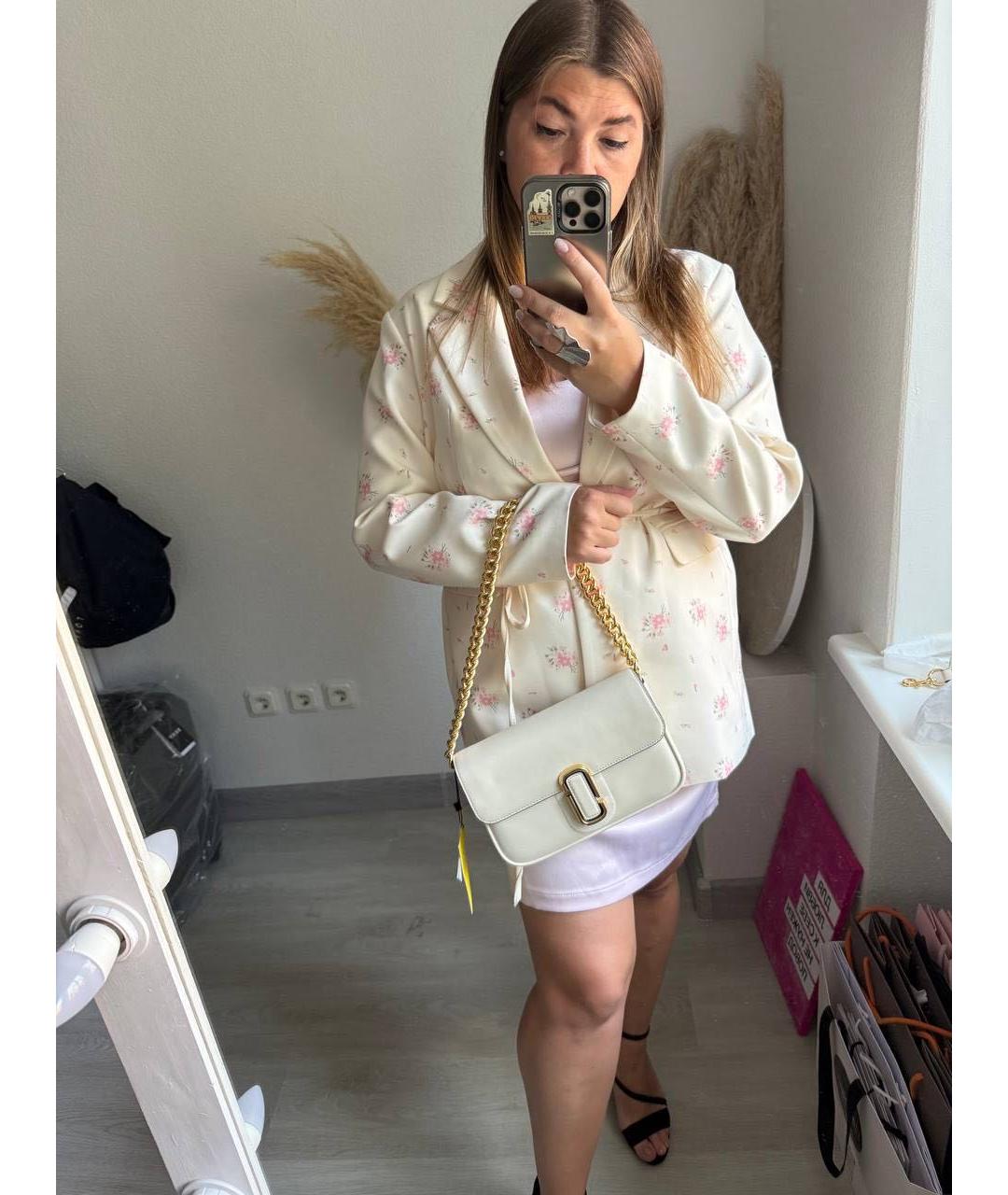 MARC JACOBS Бежевая кожаная сумка через плечо, фото 6