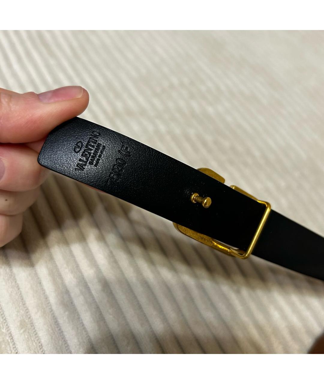 VALENTINO Коричневый кожаный ремень, фото 3