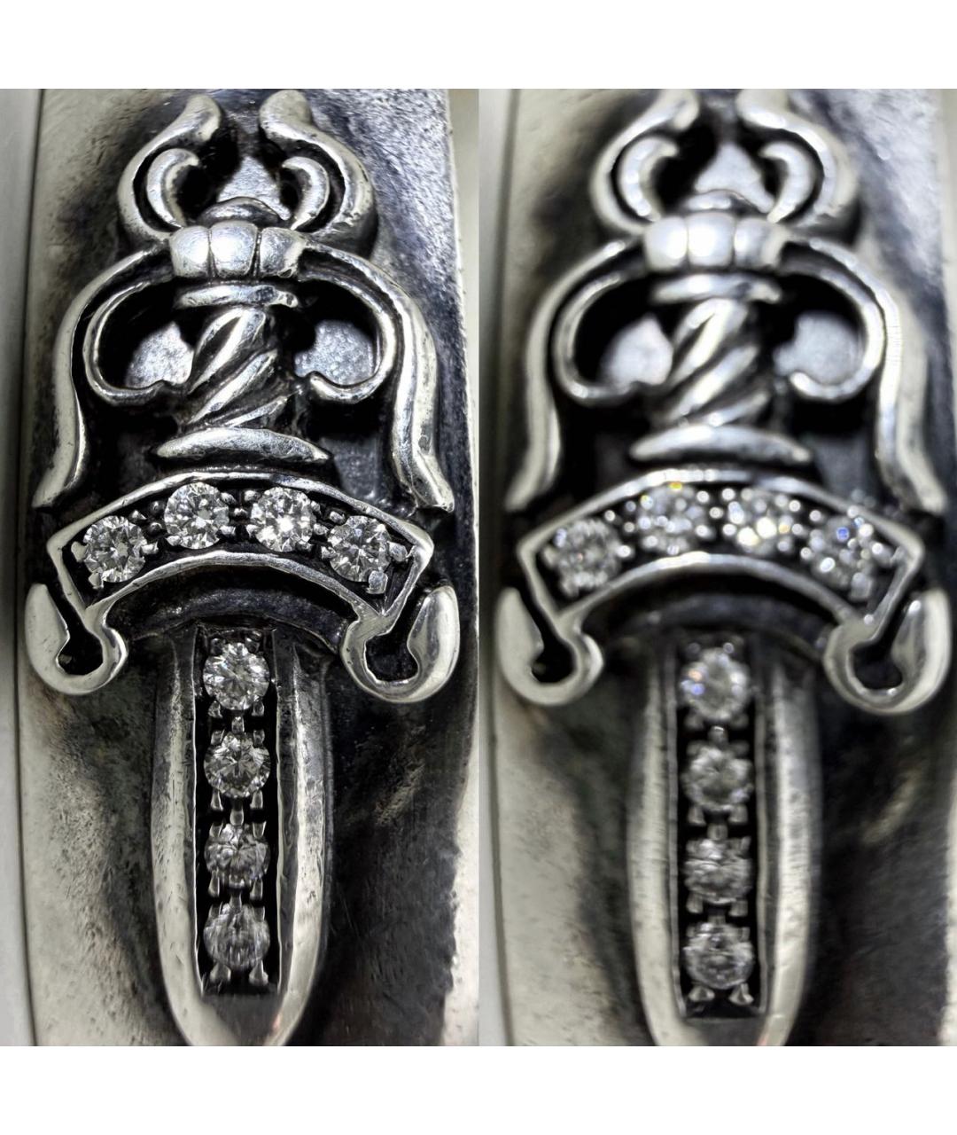 CHROME HEARTS Серебрянный серебряный браслет, фото 5