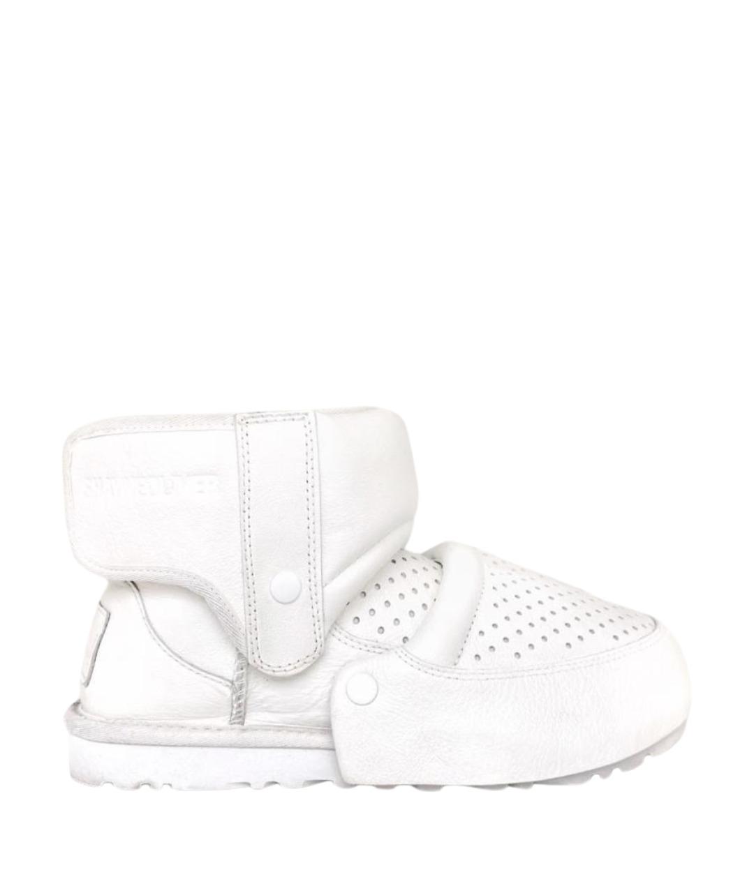 UGG AUSTRALIA Белые кожаные ботинки, фото 1