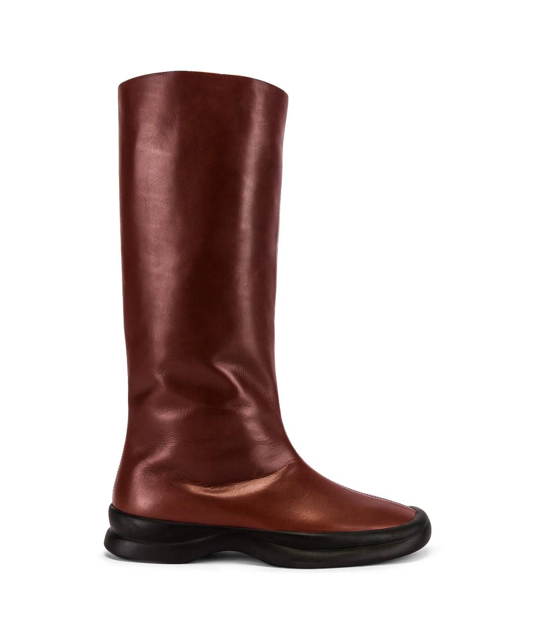 THE ROW Коричневые кожаные сапоги, фото 1