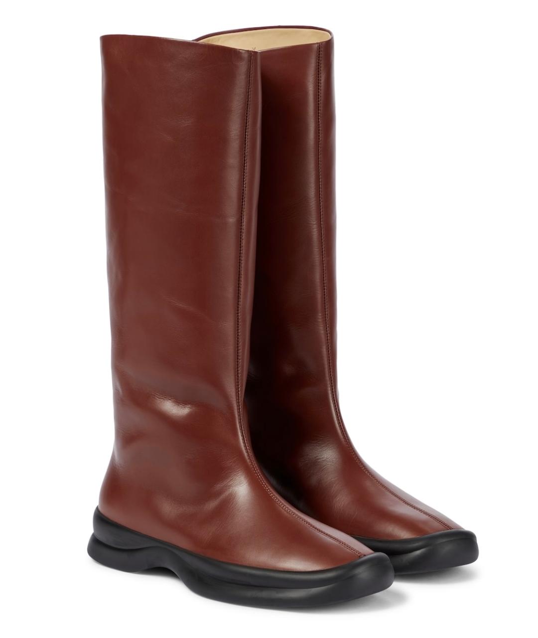 THE ROW Коричневые кожаные сапоги, фото 2