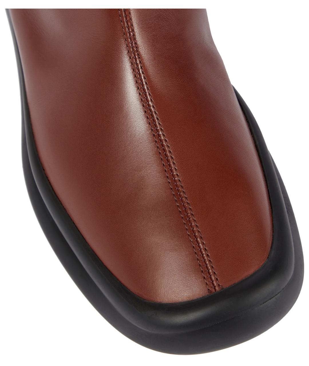 THE ROW Коричневые кожаные сапоги, фото 5