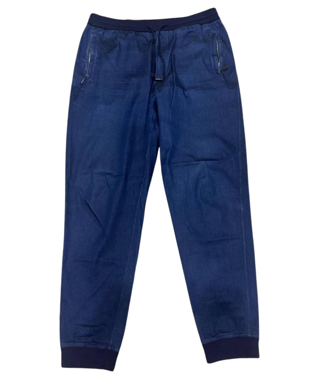 STEFANO RICCI Синие деним повседневные брюки, фото 1