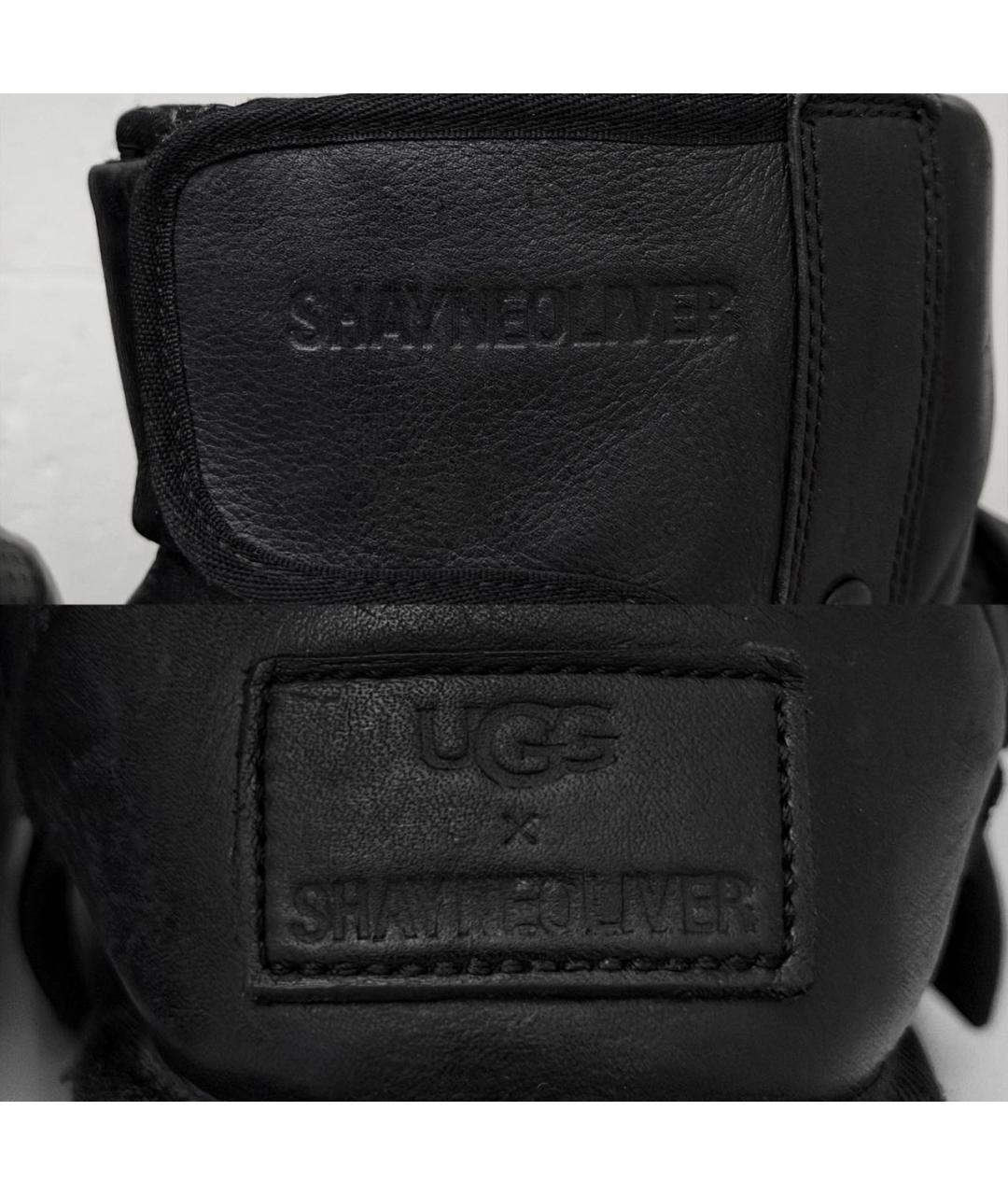 UGG AUSTRALIA Черные кожаные ботинки, фото 4