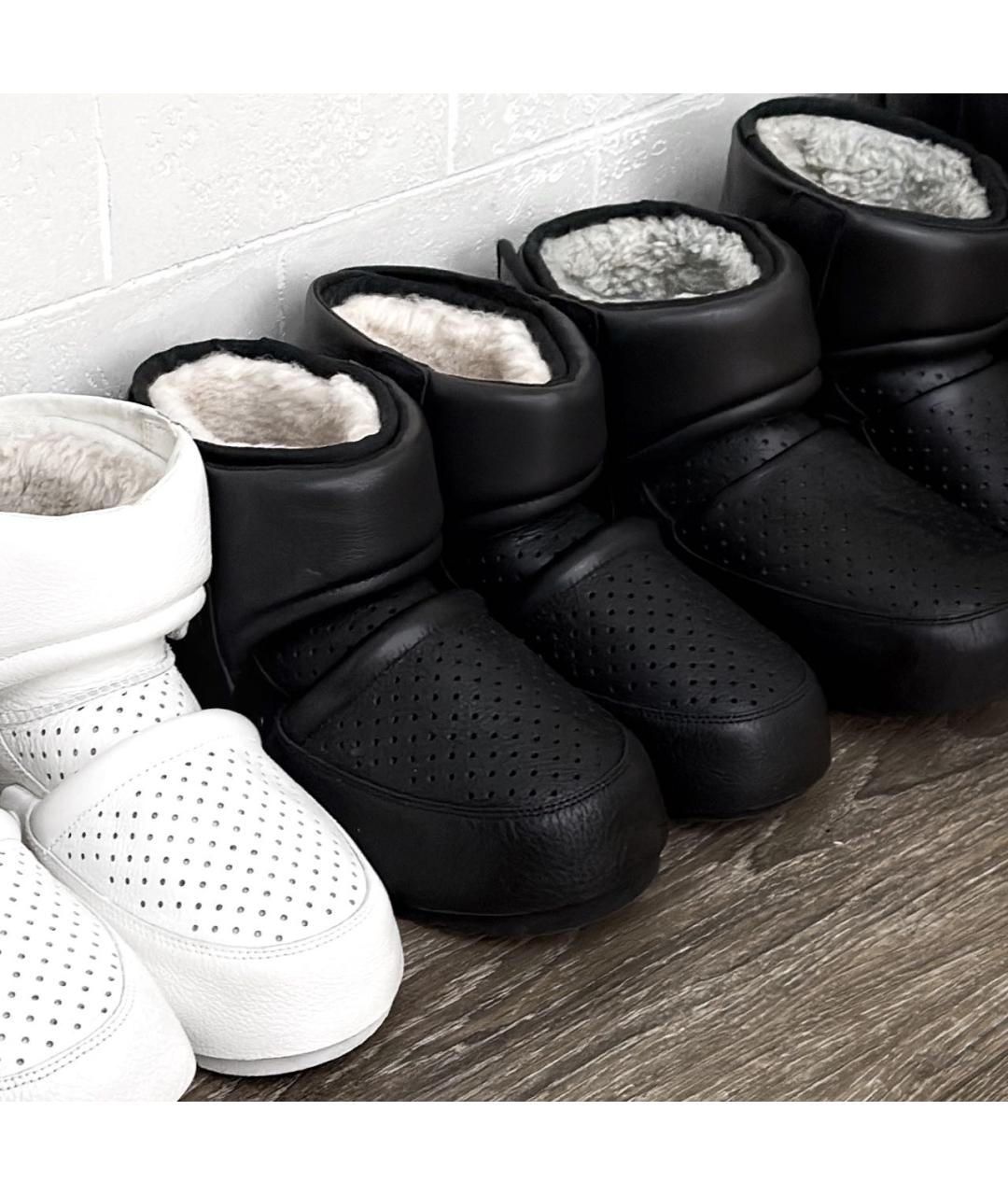 UGG AUSTRALIA Черные кожаные ботинки, фото 3