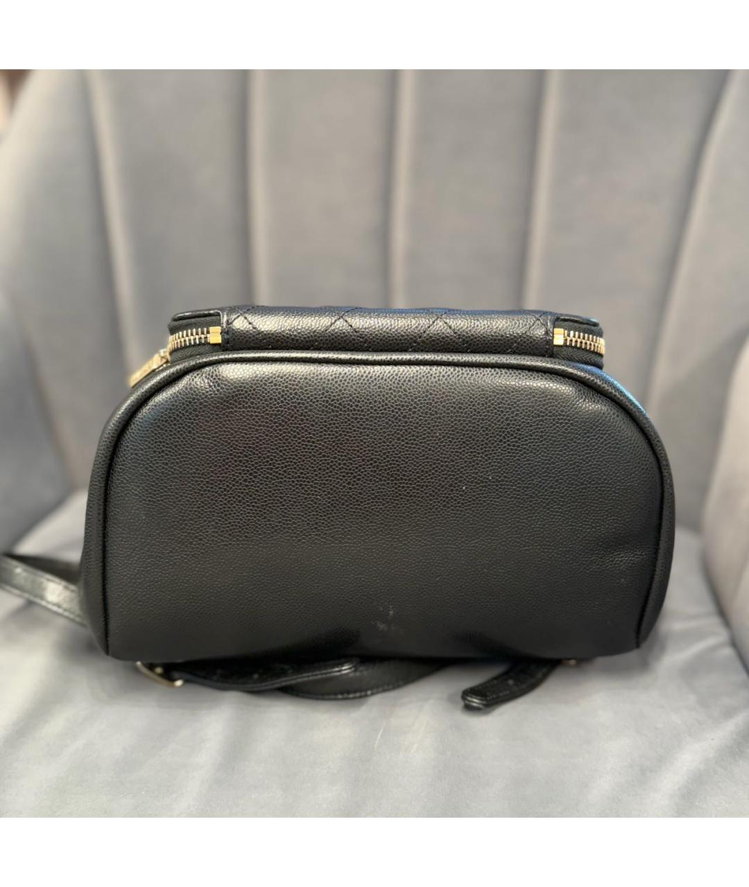 CHANEL Черный кожаный рюкзак, фото 5