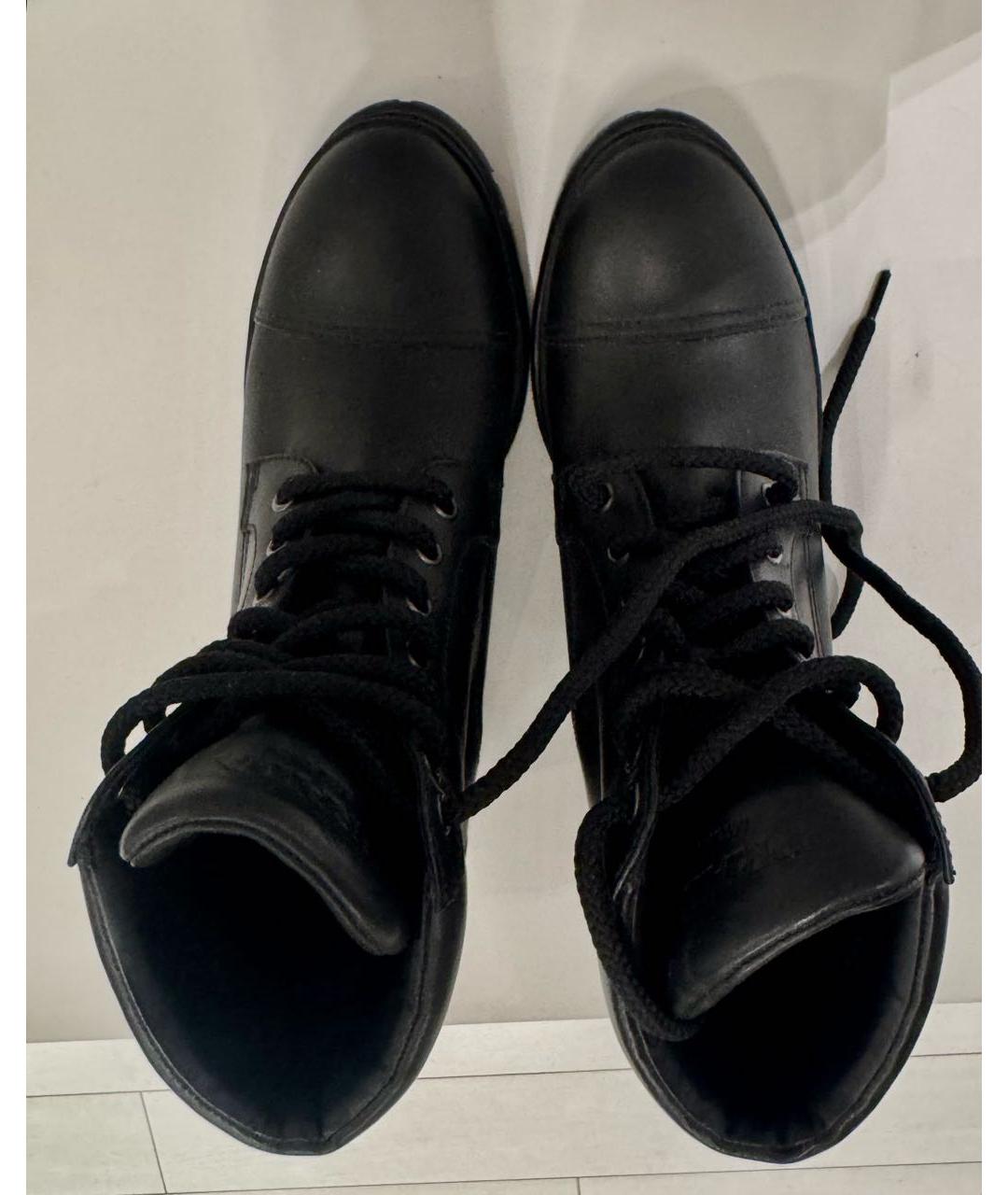 PRADA Черные кожаные ботильоны, фото 4