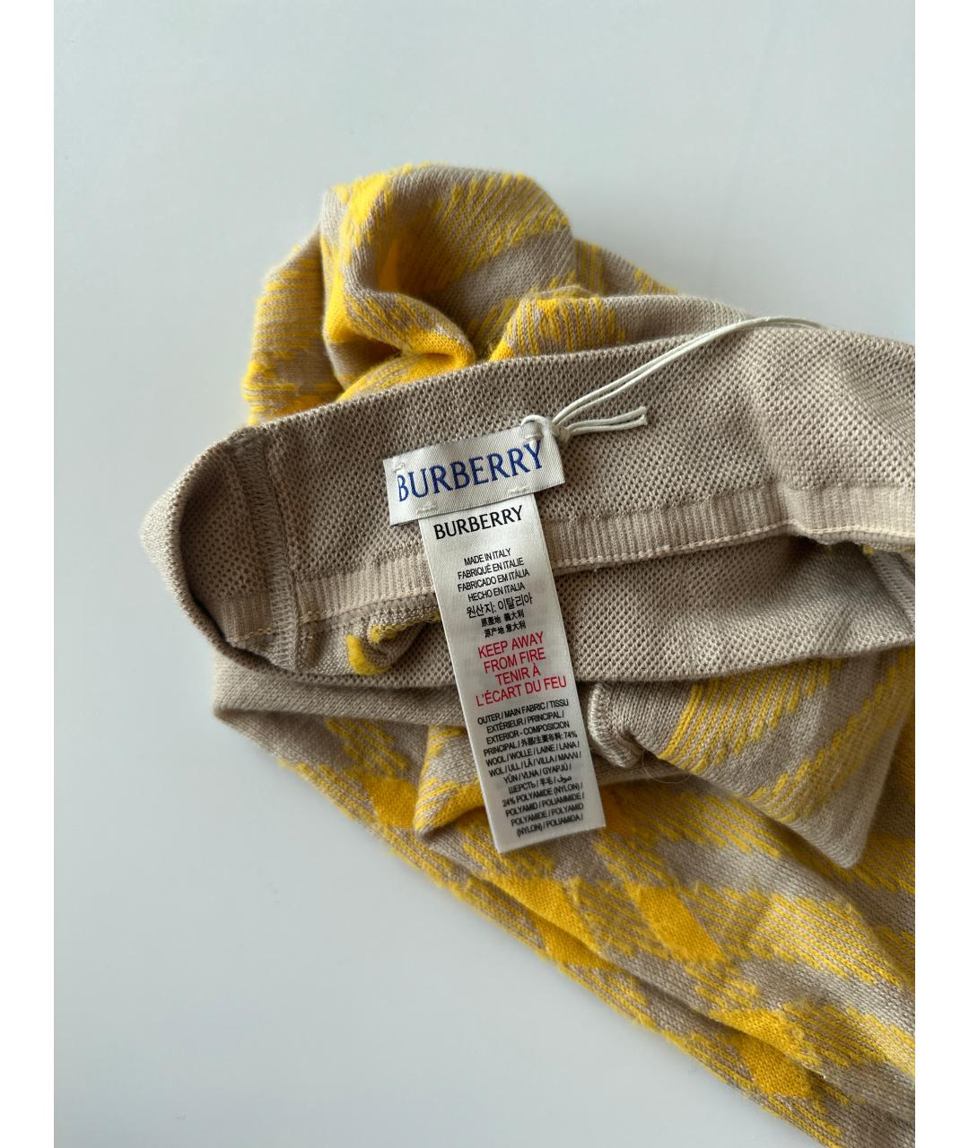 BURBERRY Бежевые носки, чулки и колготы, фото 2