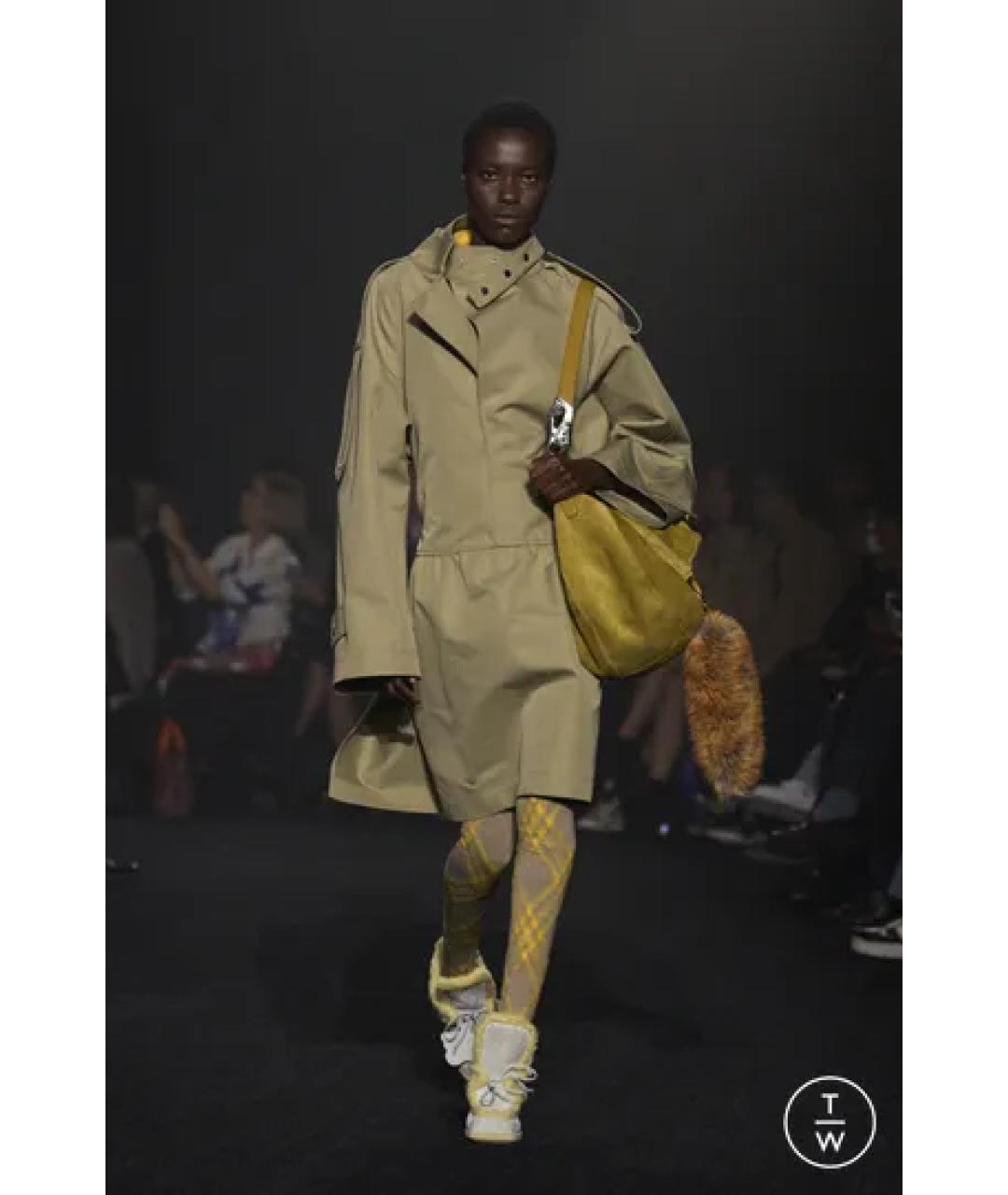 BURBERRY Бежевые носки, чулки и колготы, фото 5