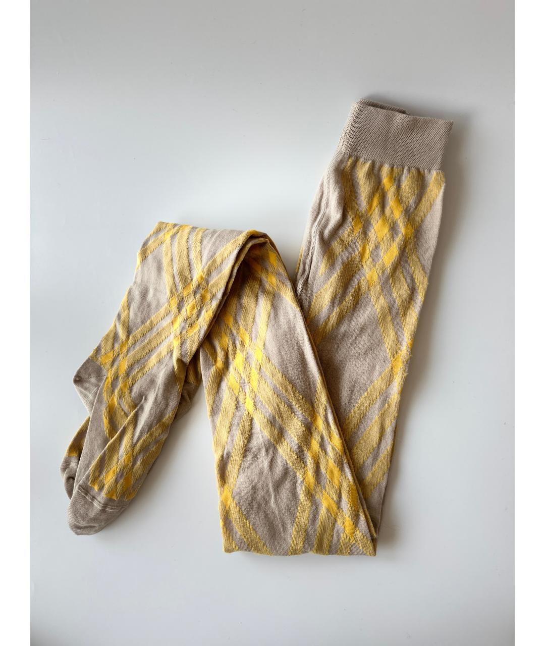 BURBERRY Бежевые носки, чулки и колготы, фото 6