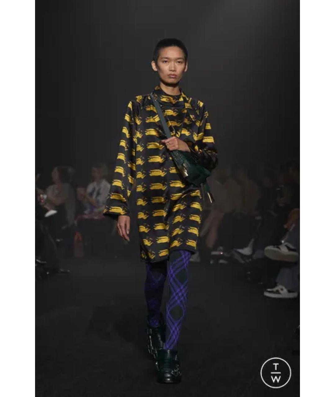 BURBERRY Зеленые носки, чулки и колготы, фото 4