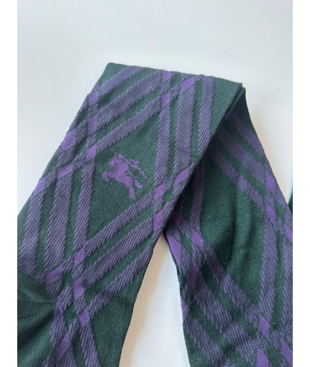 BURBERRY Зеленые носки, чулки и колготы, фото 3