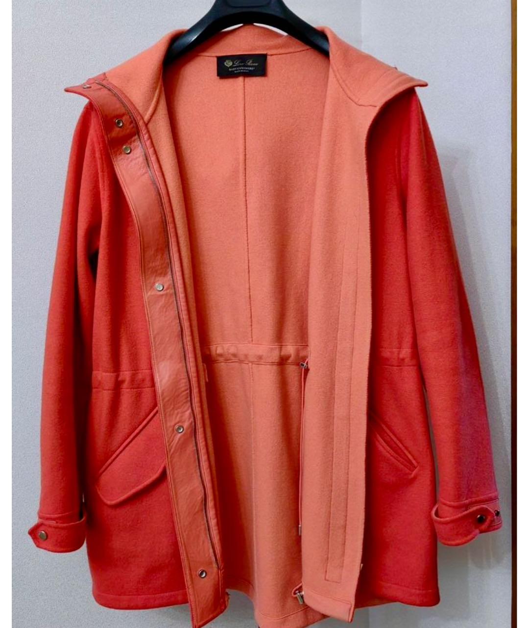 LORO PIANA Оранжевая кашемировая парка, фото 3