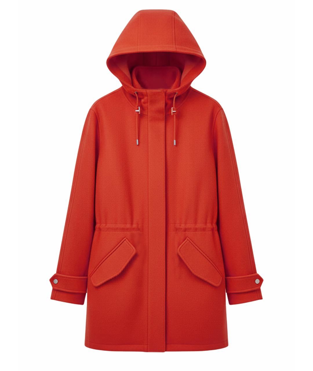 LORO PIANA Оранжевая кашемировая парка, фото 1