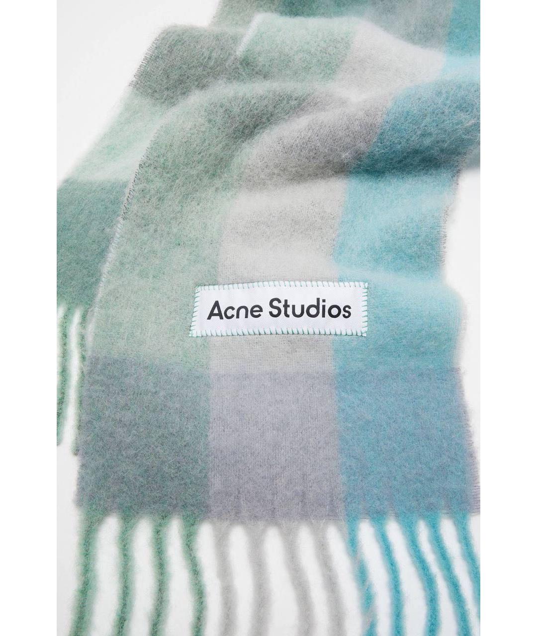 ACNE STUDIOS Мульти шерстяной шарф, фото 4