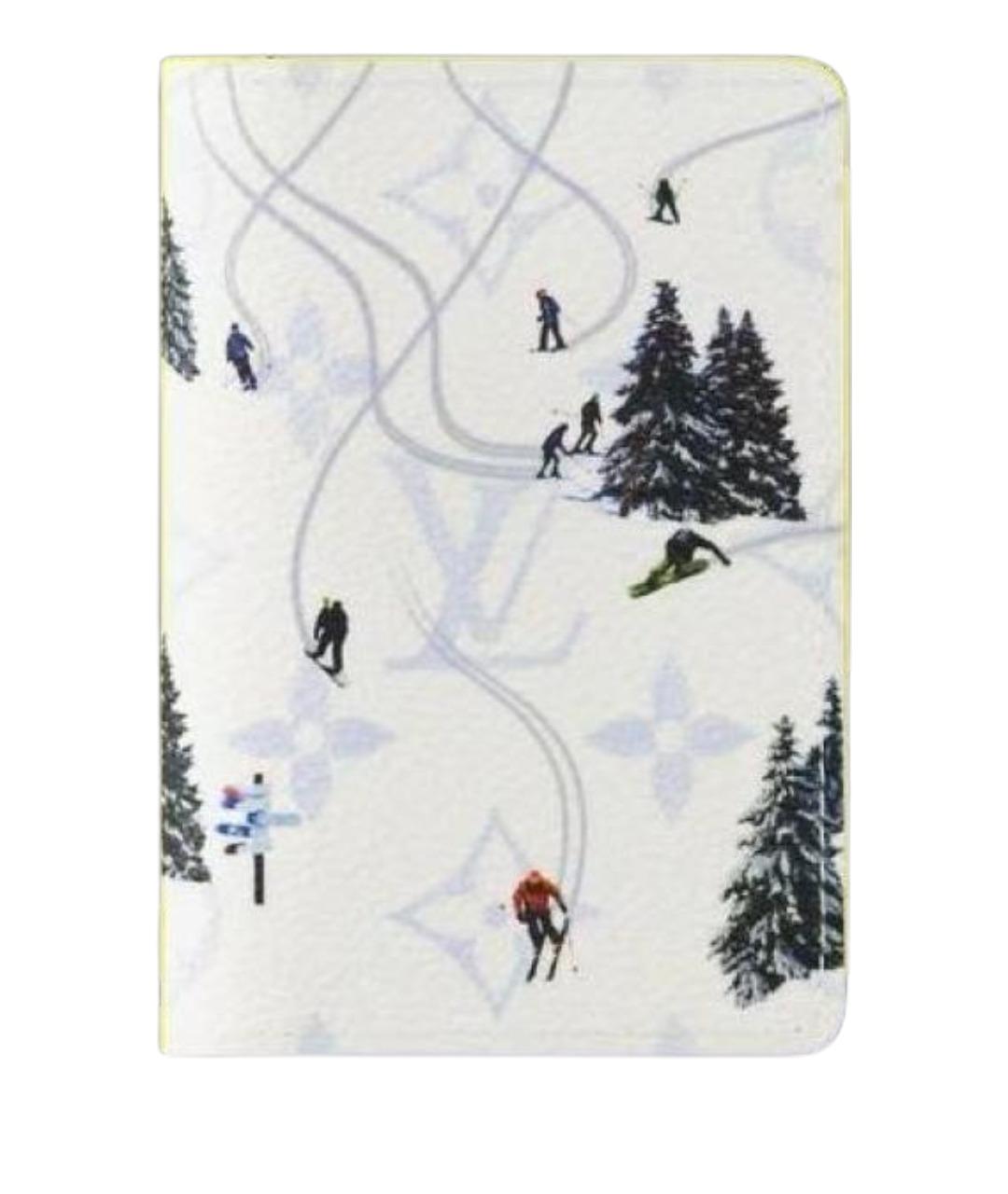 LOUIS VUITTON Белый кожаный кардхолдер, фото 1