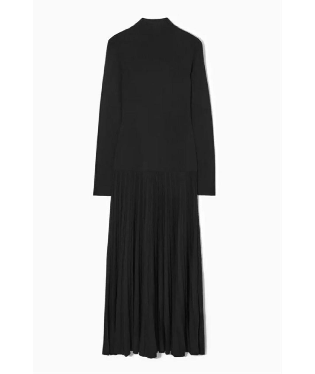 COS Черное хлопковое вечернее платье, фото 5